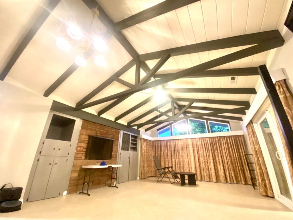 Finished interior with vaulted ceiling - RealHomes Construction project